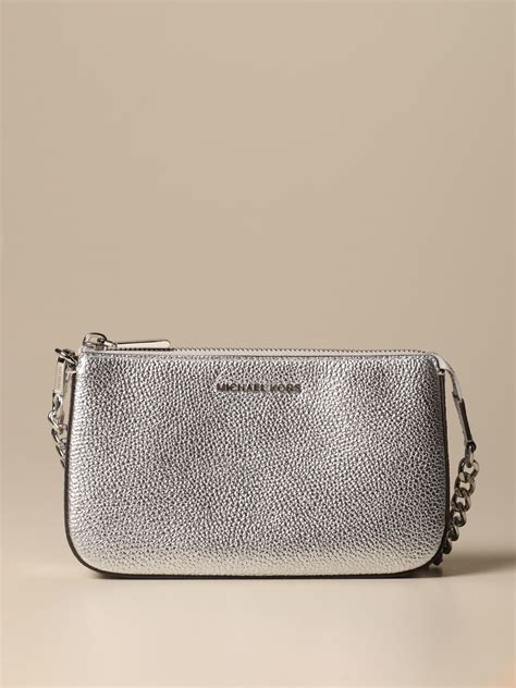 silver clutch michael kors|michael kors women's gold clutch.